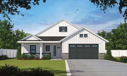 Country Farmhouse Traditional Elevation of Plan 97950