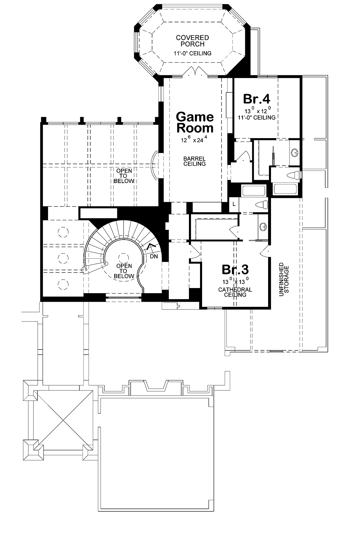 French Country Level Two of Plan 97976