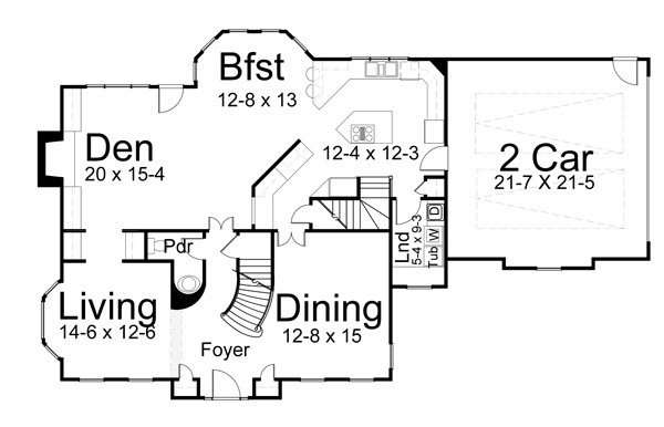 Colonial European Level One of Plan 98232