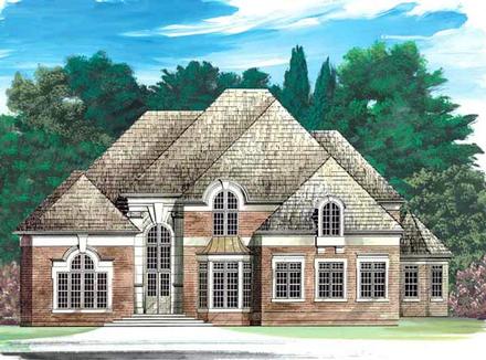 European Greek Revival Victorian Elevation of Plan 98237