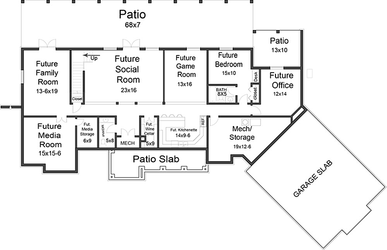 House Plan 98267 Lower Level