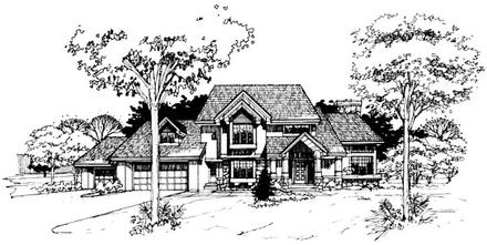 Traditional Elevation of Plan 98308