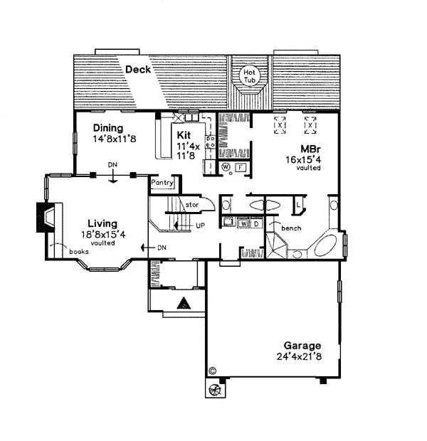 Contemporary Level One of Plan 98336