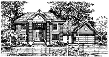 Colonial Elevation of Plan 98362