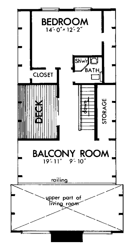 House Plan 98377 Second Level Plan