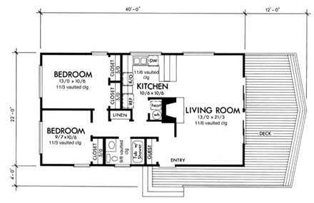 House Plan 98380 First Level Plan
