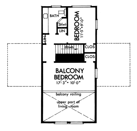 House Plan 98382 Second Level Plan