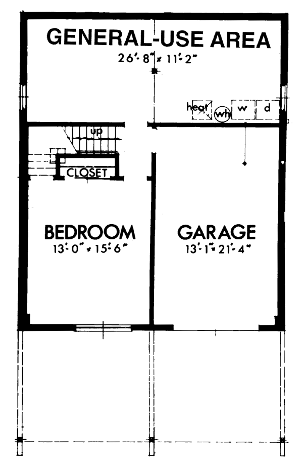 Contemporary Lower Level of Plan 98386