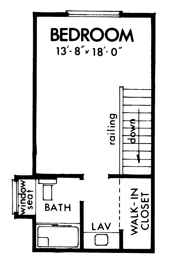 Contemporary Ranch Level Two of Plan 98390