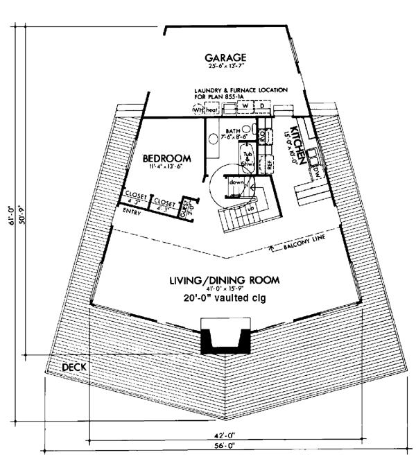 Contemporary Level One of Plan 98393