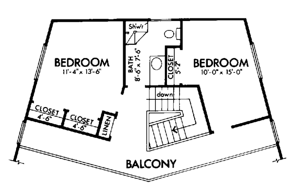 Contemporary Level Two of Plan 98393