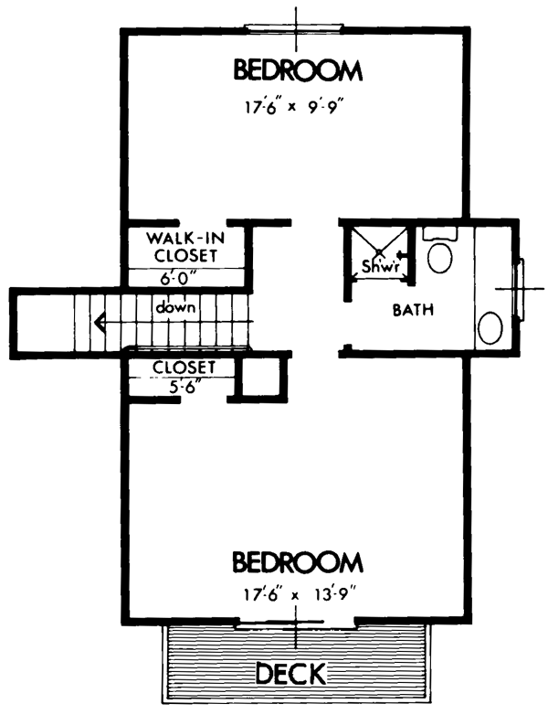 Cabin Level Two of Plan 98397