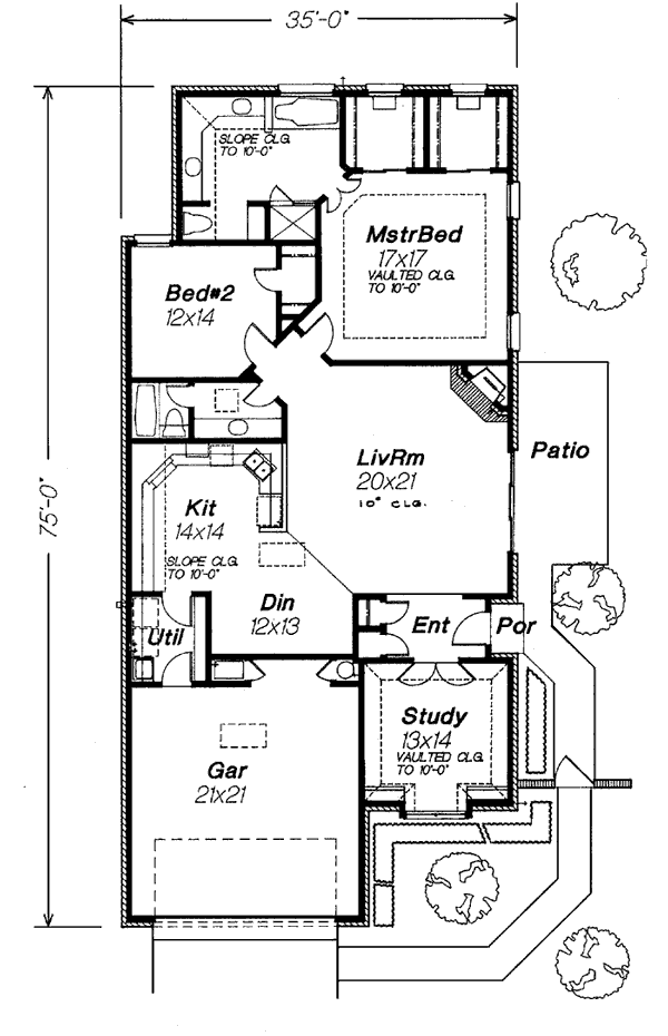 European Narrow Lot Level One of Plan 98530