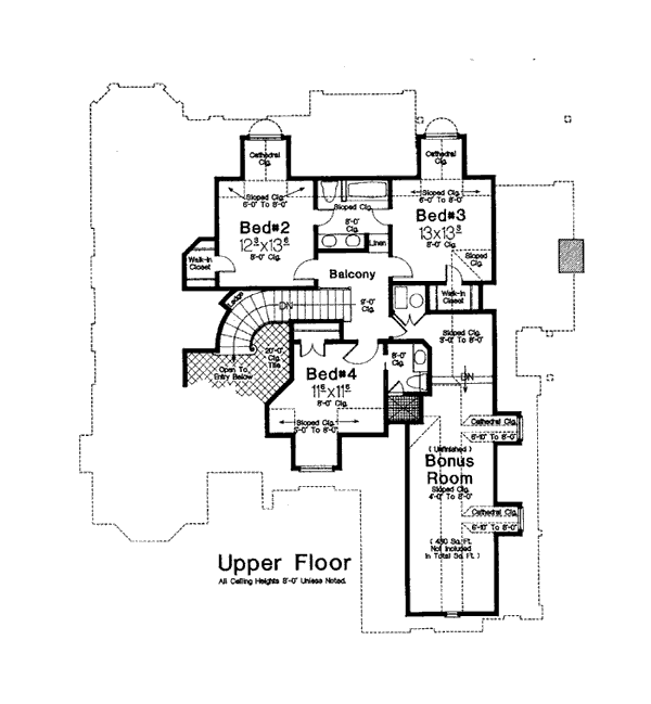 European French Country Victorian Level Two of Plan 98532