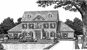 Colonial Elevation of Plan 98534