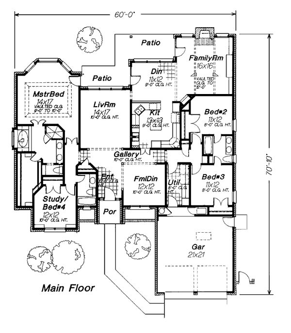 Colonial European Level One of Plan 98550