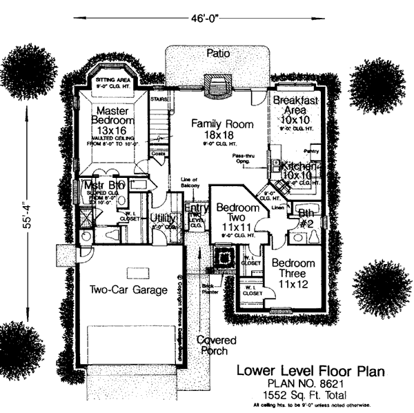 Colonial European Level One of Plan 98564