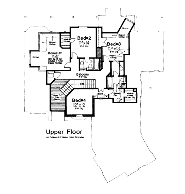 European French Country Victorian Level Two of Plan 98568