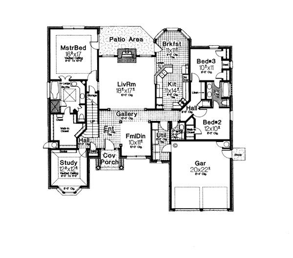 Colonial European Level One of Plan 98571