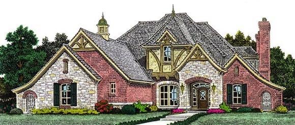 House Plan 98573 Elevation