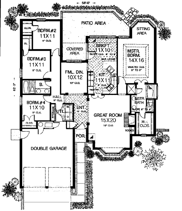 European One-Story Level One of Plan 98575