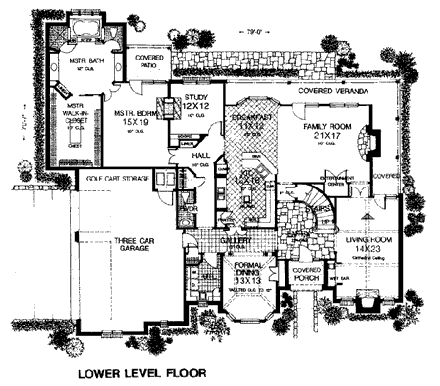 House Plan 98586 First Level Plan