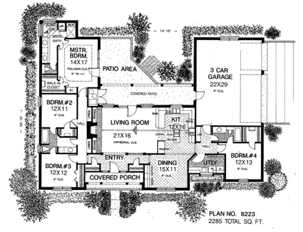 House Plan 98593 First Level Plan