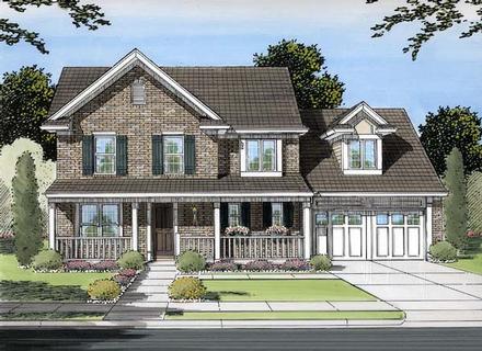 Country Traditional Elevation of Plan 98615