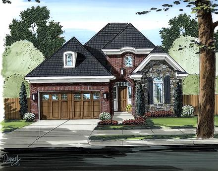 House Plan 98621 Elevation