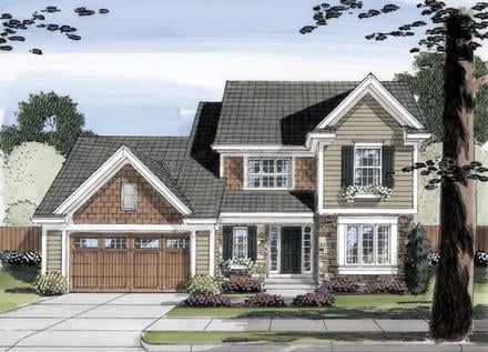 House Plan 98643 Elevation