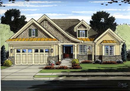 Cottage European Traditional Elevation of Plan 98650