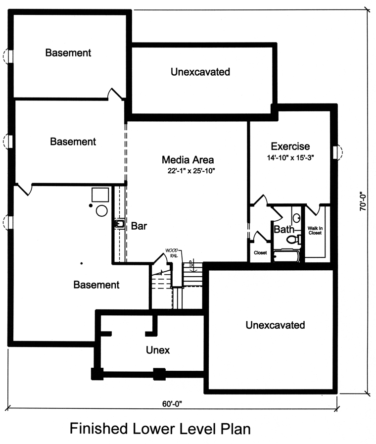 Victorian Lower Level of Plan 98654