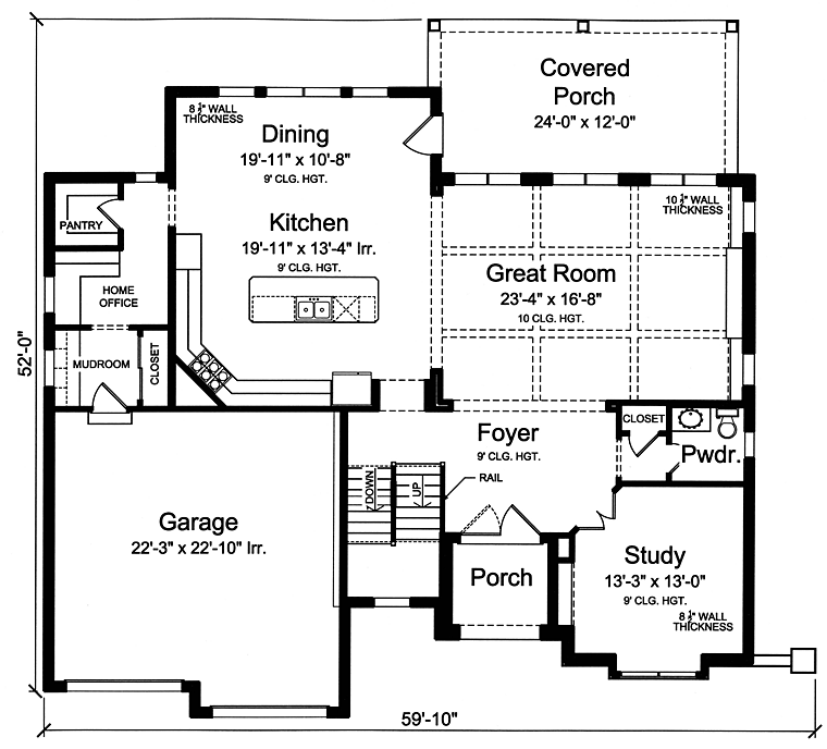 European Traditional Tudor Level One of Plan 98673