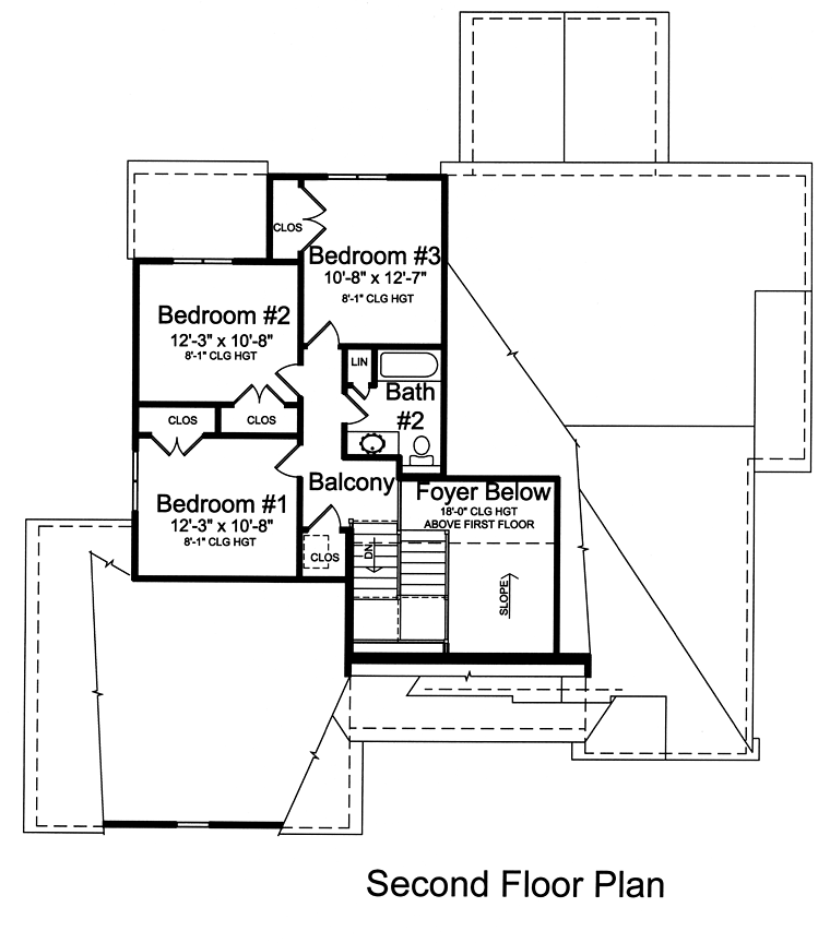 Country Craftsman Traditional Level Two of Plan 98677