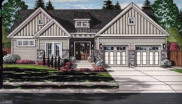 House Plan 98679 Elevation