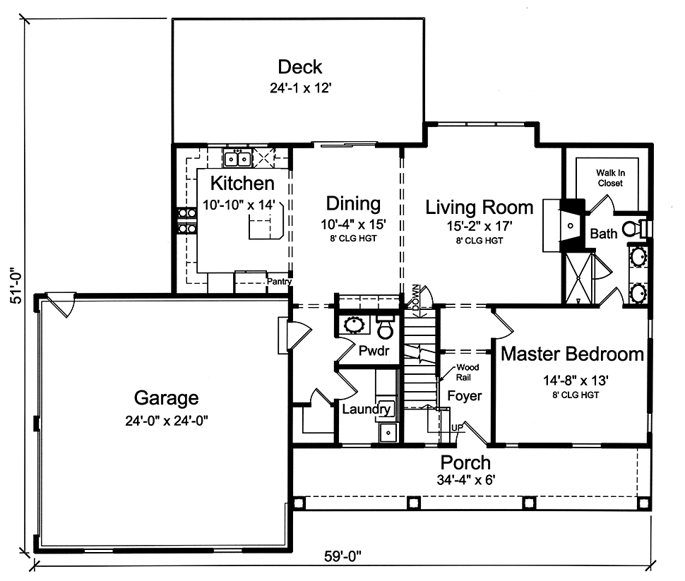 Cape Cod Country Southern Level One of Plan 98691