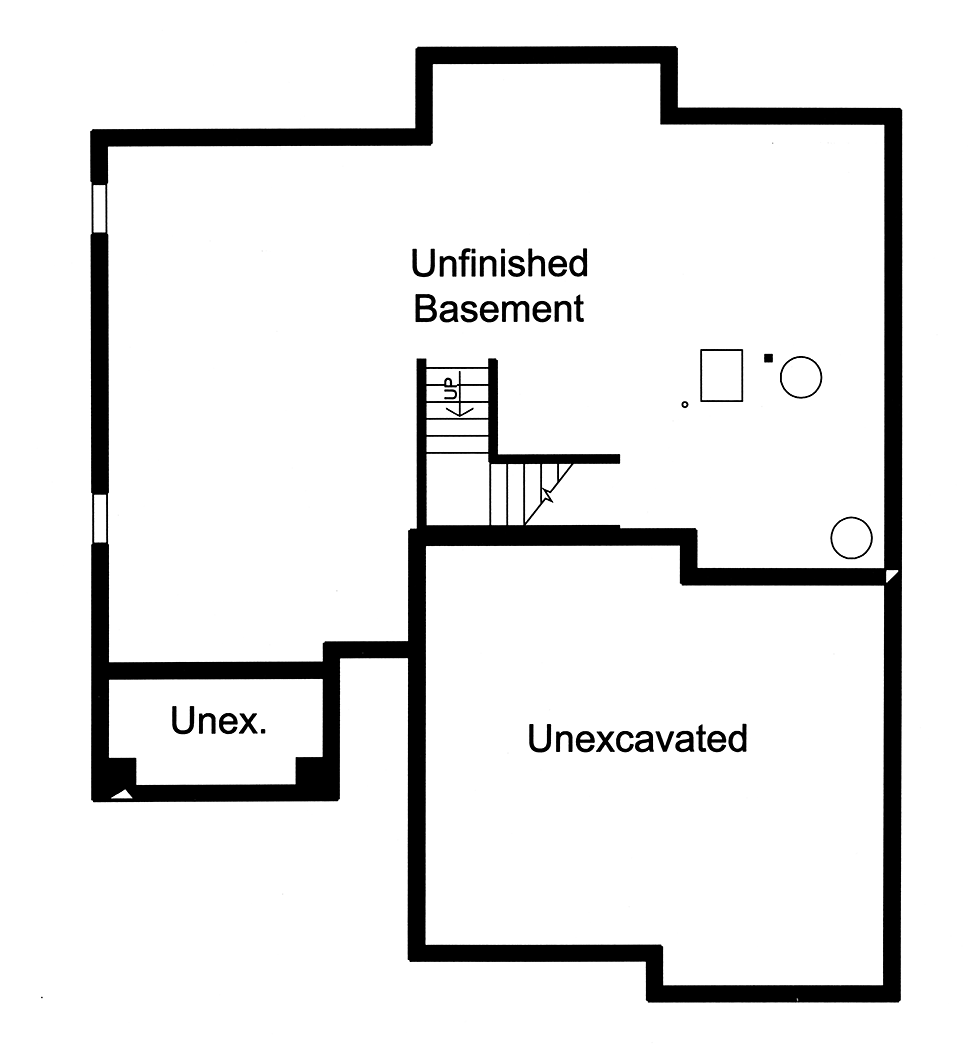 Contemporary Lower Level of Plan 98697