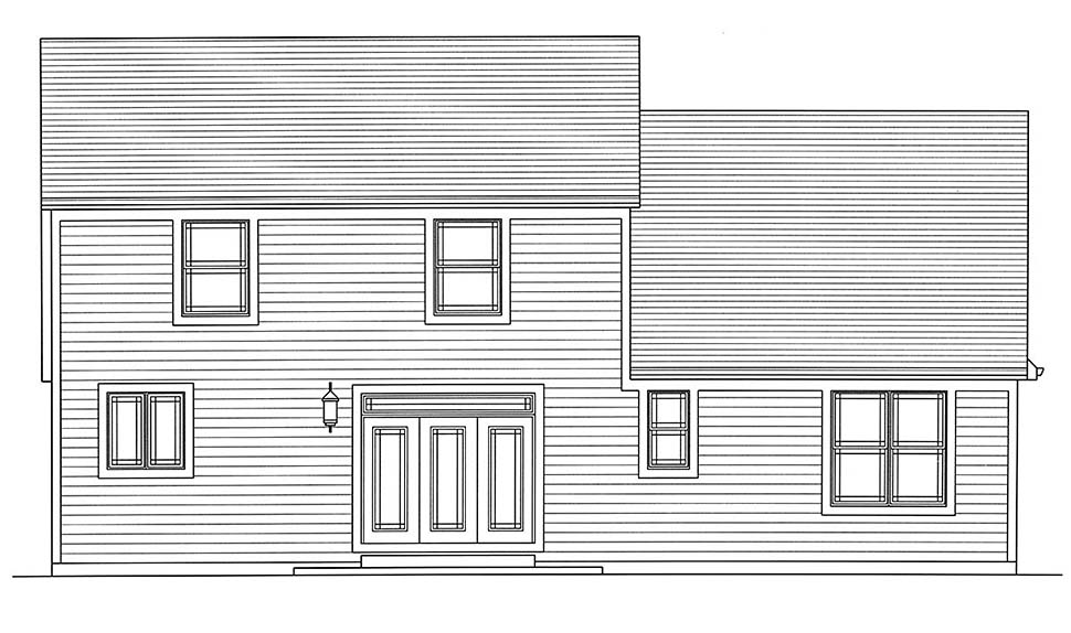 Bungalow, Cape Cod, Cottage Plan with 2025 Sq. Ft., 4 Bedrooms, 3 Bathrooms, 2 Car Garage Picture 5