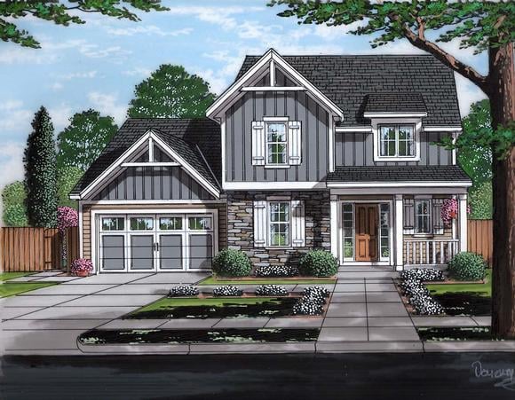 House Plan 98699 Elevation