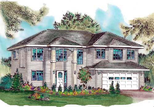 Plan 98827 | Traditional Style with 3 Bed, 2 Bath, 2 Car Garage