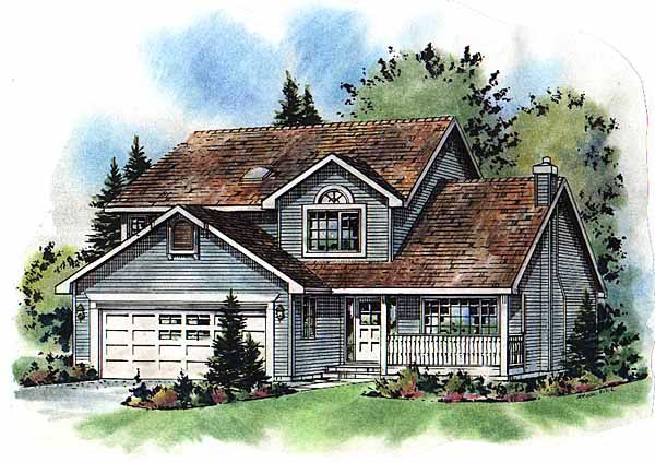 Plan 98829 | Narrow Lot Style with 3 Bed, 3 Bath, 2 Car Garage