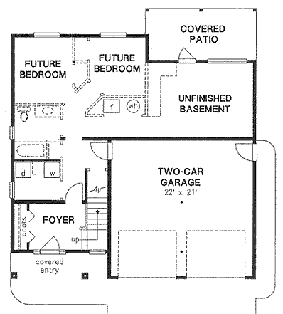 Narrow Lot Traditional Level One of Plan 98834