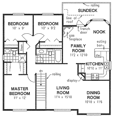 Narrow Lot Traditional Level Two of Plan 98834