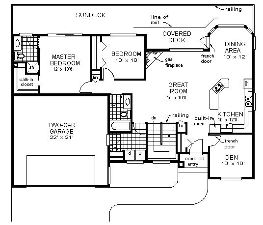 Florida One-Story Level One of Plan 98835