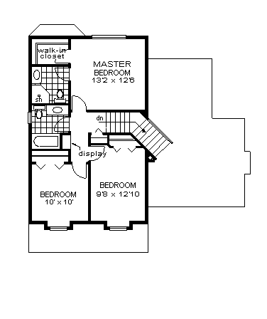 House Plan 98836 Second Level Plan