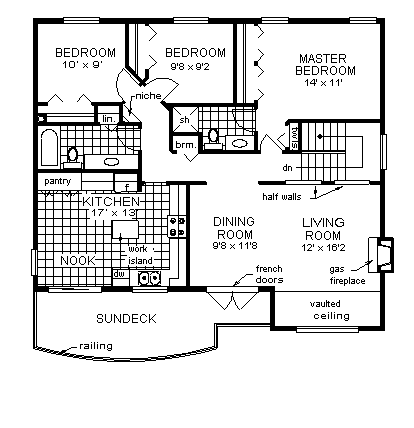 Contemporary Narrow Lot Level Two of Plan 98844