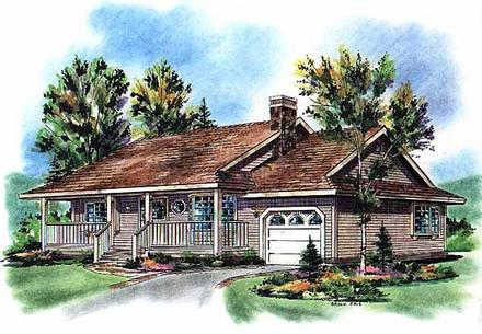 One-Story Ranch Elevation of Plan 98847