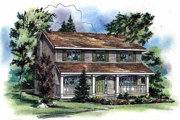 House Plan 98854 Elevation