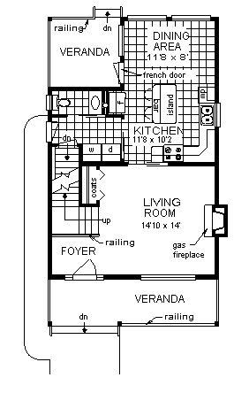 House Plan 98856 First Level Plan