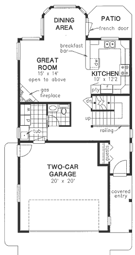 Narrow Lot Traditional Level One of Plan 98867